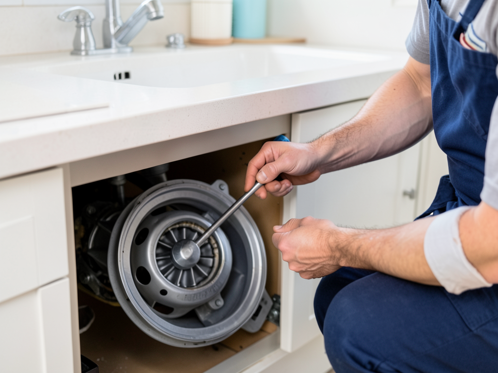 Fixing a jammed garbage disposal in your avery ran